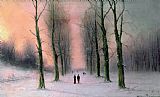 Nils Hans Christiansen Snow Scene Wanstead Park