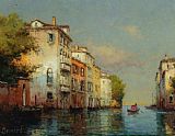 Noel Bouvard Venetian Palazzo with Santa Maria Della Salute in The Background