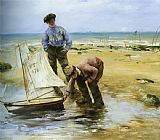 Norbert Goeneutte Enfants Jouant Sur La Plage