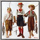 Norman Rockwell Catch The 1919 painting