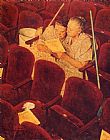 Norman Rockwell Charwomen in Theater 1946