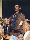 Norman Rockwell Freedom of Speech 1943 painting