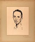 Norman Rockwell Self Portrait 1920 painting