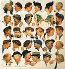 Norman Rockwell The Gossips painting