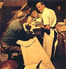 New England Prints - War News by Norman Rockwell