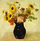 Redon Prints - Vase Of Flowers by Odilon Redon