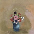 Redon Prints - Bouquet Of Anemones by Odilon Redon