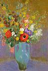 Redon Prints - Bouquet Of Wild Flowers by Odilon Redon