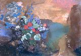 Redon Prints - Ophelia Among The Flowers by Odilon Redon