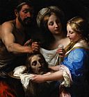 Baptist Prints - Salome With The Head Of Saint John The Baptist by Onorio Marinari