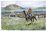 Cowboys Prints - Remington: Cowboy, 1888 by Others