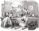 1848 Prints - Christmas Pudding, 1848 by Others