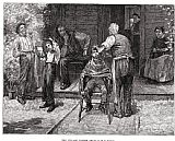 Barber Prints - The Village Barber, 1883 by Others