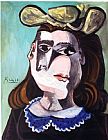Pablo Picasso La Femme a La Collerette Bleue