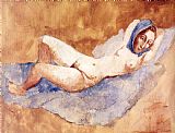 Reclining Nude Prints - Reclining Nude Fernande 1906 by Pablo Picasso
