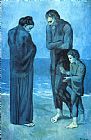 Pablo Picasso The Tragedy 1903 painting