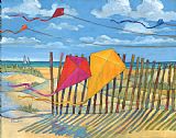 Paul Brent Beach Kites Yellow