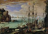 Paul Bril Scene of a Sea Port