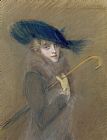 Ladys Prints - Elegant Lady by Paul Cesar Helleu