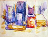 Paul Cezanne A Kitchen Table Pots And Bottles 1902 1906