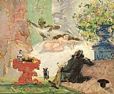 Oil Paintings - A Modern Olympia 1873 74 Oil on Canvas by Paul Cezanne