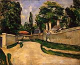 Paul Cezanne Houses Along a Road painting