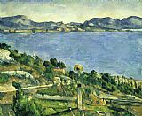 1878 Paintings - L Estaque Landscape in The Gulf of Marseille About 1878 79 by Paul Cezanne