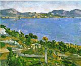 1878 Paintings - L Estaque on The Gulf of Marseille Circa 1878 1879 by Paul Cezanne