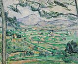 Paul Cezanne Montagne Sainte Victoire painting