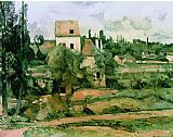 Oil Paintings - Moulin De La Couleuvre at Pontoise for Detail See 67881 1881 Oil on Canvas by Paul Cezanne