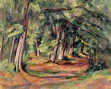 Paul Cezanne Pres du Jas de Bouffan painting