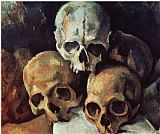 Oil Paintings - Pyramid of Skulls 1898 1900 Oil on Canvas by Paul Cezanne