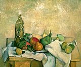 Paul Cezanne Still Life with Bottle of Liqueur painting