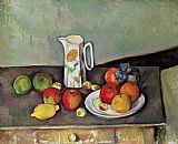 Paul Cezanne Still life with milkjug and fruit