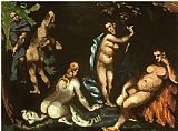 Oil Paintings - The Temptation of St Anthony c.1870 Oil on Canvas by Paul Cezanne