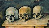 Paul Cezanne The Three Skulls