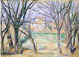 Paul Cezanne Trees And Houses 1885 86
