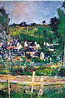 Paul Cezanne Village Behind The Fence