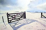 Paul Dene Marlor Winter Scene with Gate