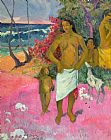 Paul Gauguin A Walk by the Sea