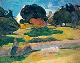 Paul Gauguin Girl Herding Pigs