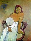 Paul Gauguin Girl with fan