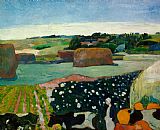 Paul Gauguin Haystacks In Brittany