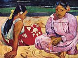 Paul Gauguin Tahitian Women on The Beach