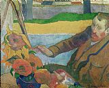 Paul Gauguin Van Gogh painting Sunflowers
