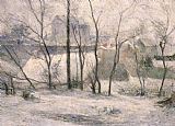 Four Boars in a Landscape Prints - Winter Landscape by Paul Gauguin