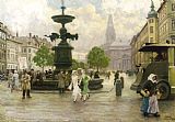Paul Fischer Prints - Storkespringvand, Copenhagen by Paul Gustave Fischer