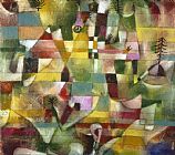 Paul Klee Landscape with Yellow Steeple 1920 painting