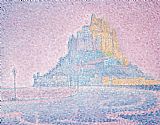 Paul Signac Mount Saint Michel Fog And Sun