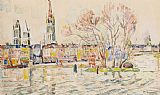 Paul Signac Prints - Rouen by Paul Signac